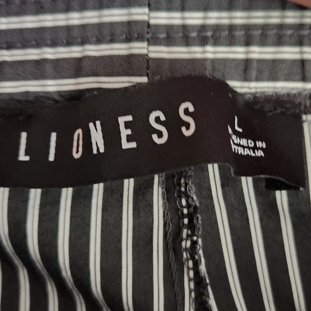 LIONESS Women's Cobain Stripe Cotton Blend Pants - Picture 3 of 7